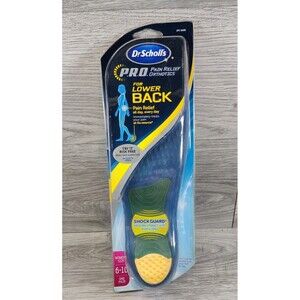 Dr. SCHOLL'S Shock Guard SHOES INSOLES Size: 6-10 Back Pain Relief Orthopedist